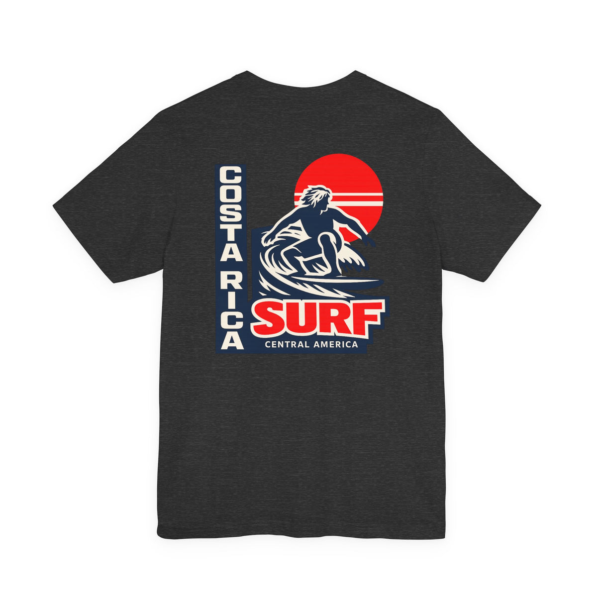 Costa Rica Surf Vintage Graphic Tee — Retro Surfer T-Shirt