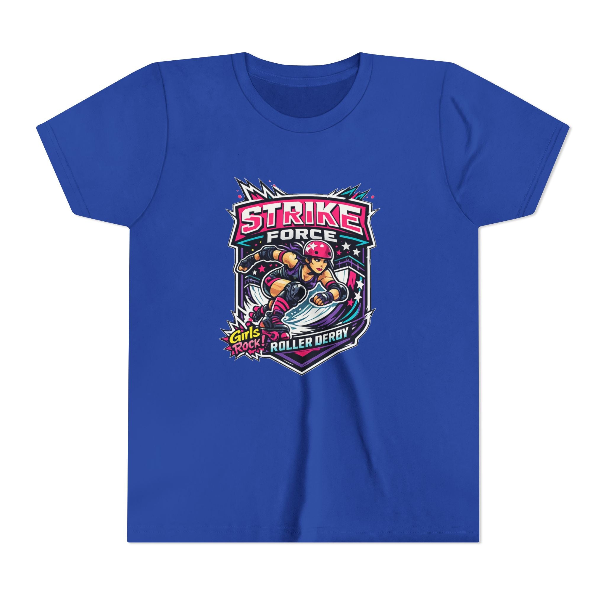 Strike Force Roller Derby Youth Tee — Kids' Roller Derby Graphic Shirt