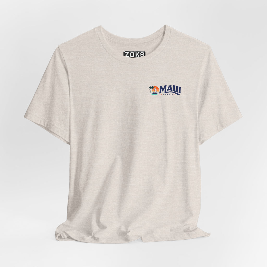 Maui Sail Sunset T-Shirt — Hawaii Palm Beach Vacation Tee