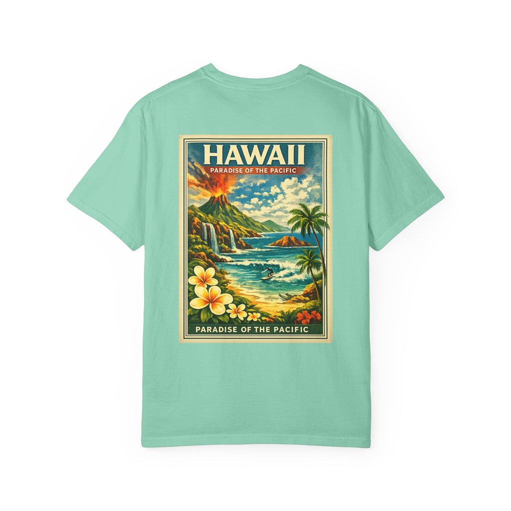 Hawaii Vintage Postcard T-Shirt — Paradise of the Pacific Graphic