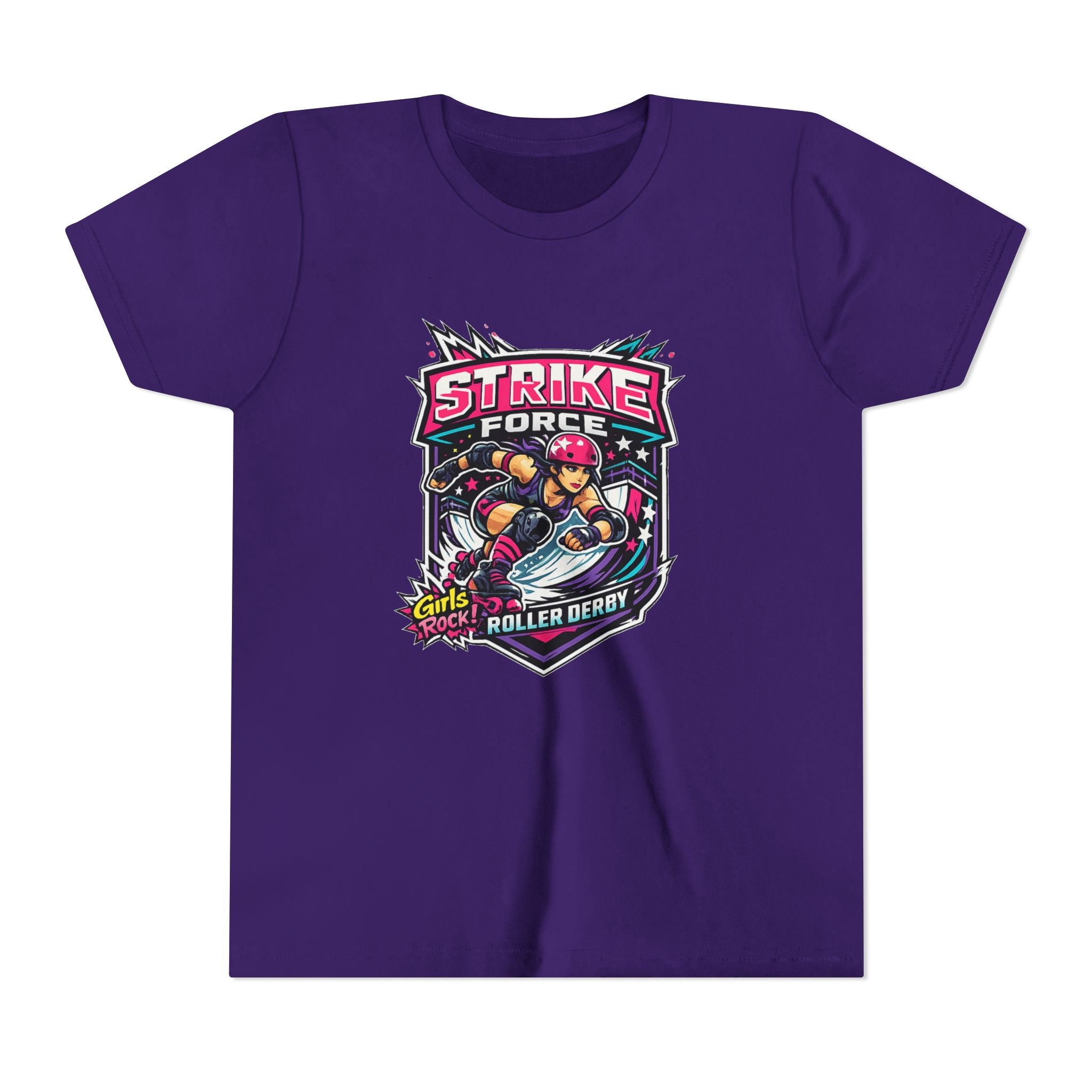 Strike Force Roller Derby Youth Tee — Kids' Roller Derby Graphic Shirt