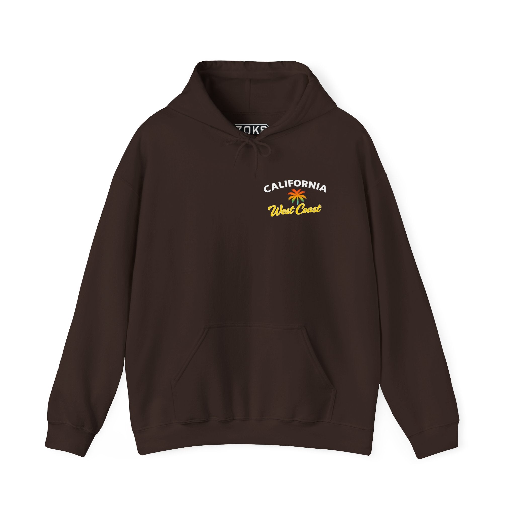 California Sunset Palm Tree Hoodie — Retro Beach Pullover