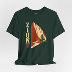Zion National Park Vintage Sunset T-Shirt — Retro Hiking Tee
