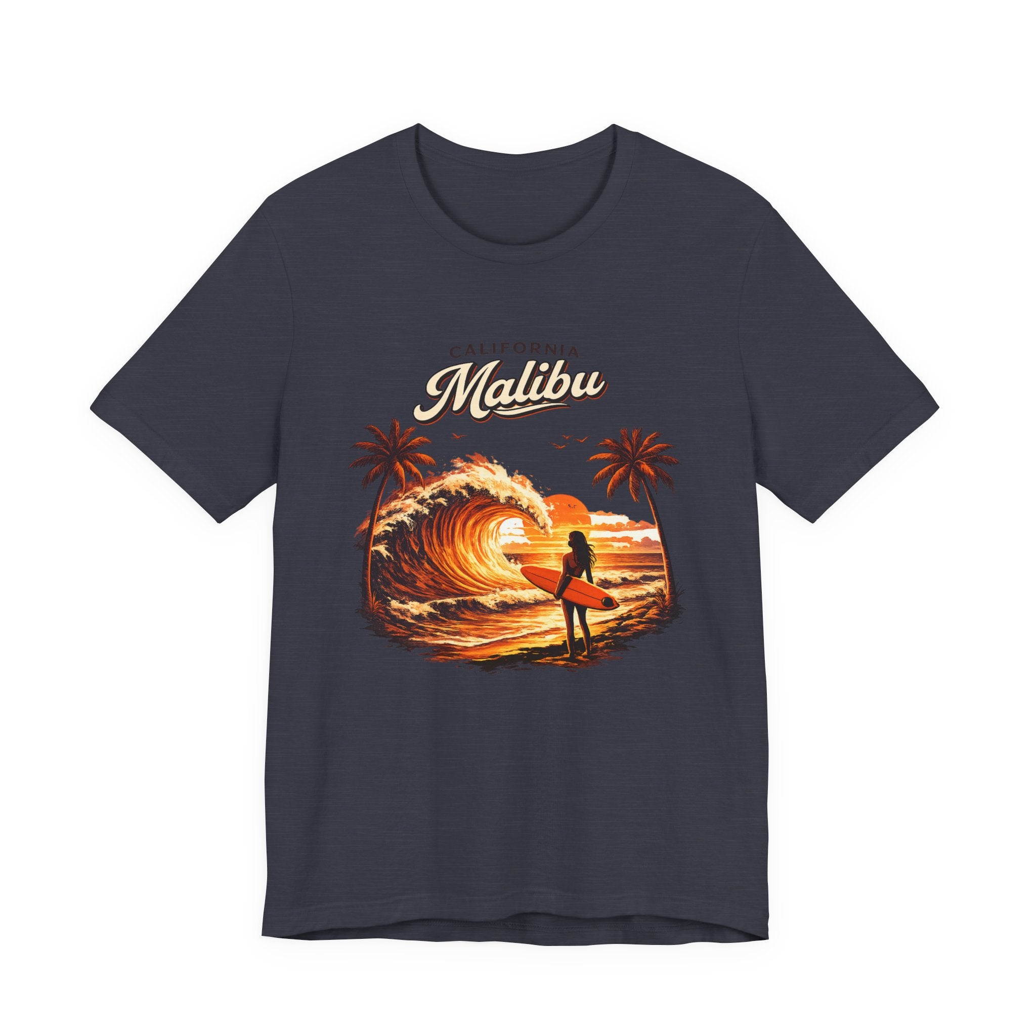 Malibu Surf Sunset T-Shirt — California Surfing Tee
