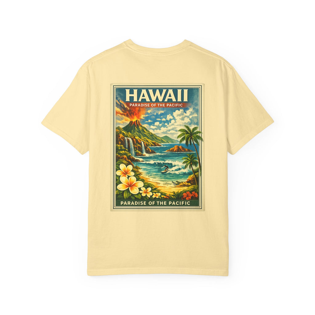 Hawaii Vintage Postcard T-Shirt — Paradise of the Pacific Graphic