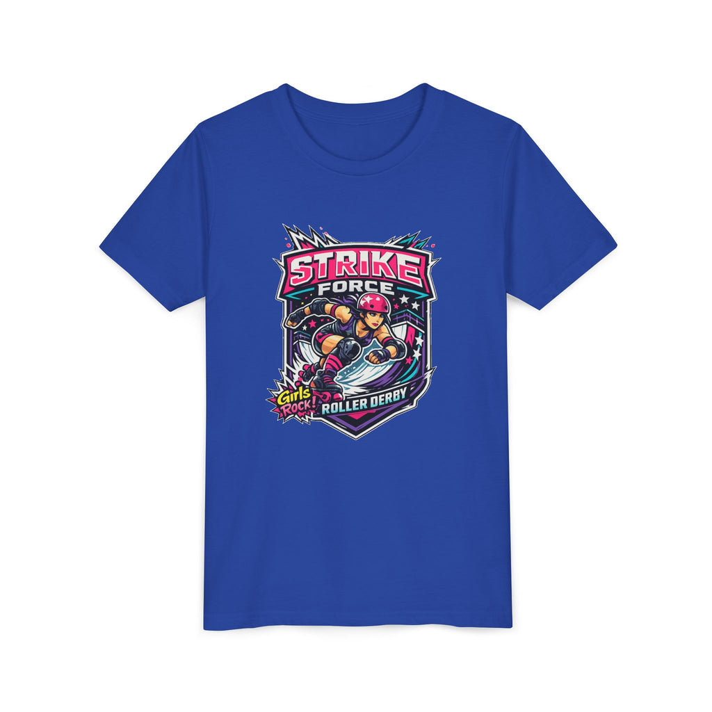 Strike Force Roller Derby Youth Tee — Kids' Roller Derby Graphic Shirt