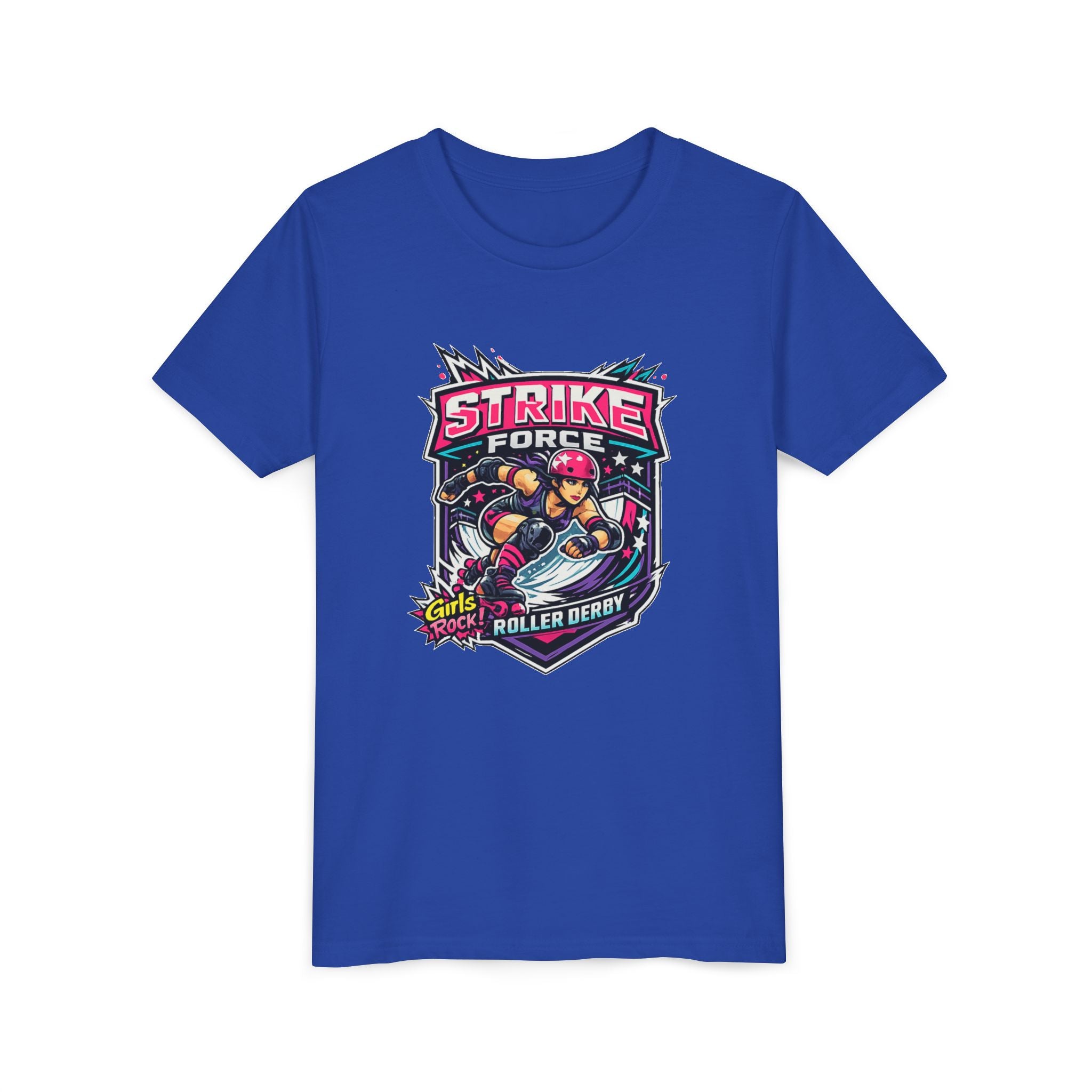 Strike Force Roller Derby Youth Tee — Kids' Roller Derby Graphic Shirt