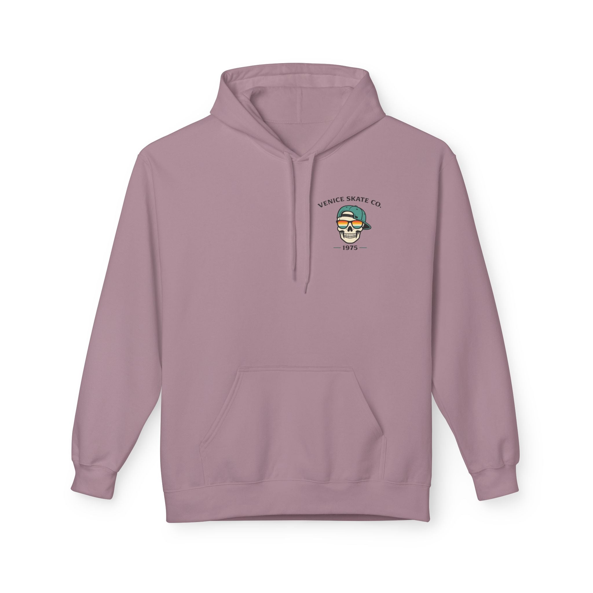 Venice Skate Co. Skull Palm Skateboard Hoodie — Retro Venice, California Pullover