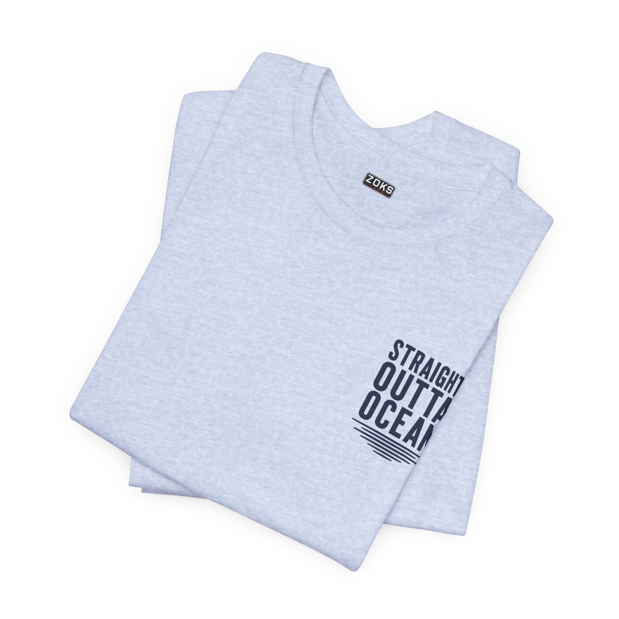 Straight Outta Ocean Retro Sunset Beach T-Shirt