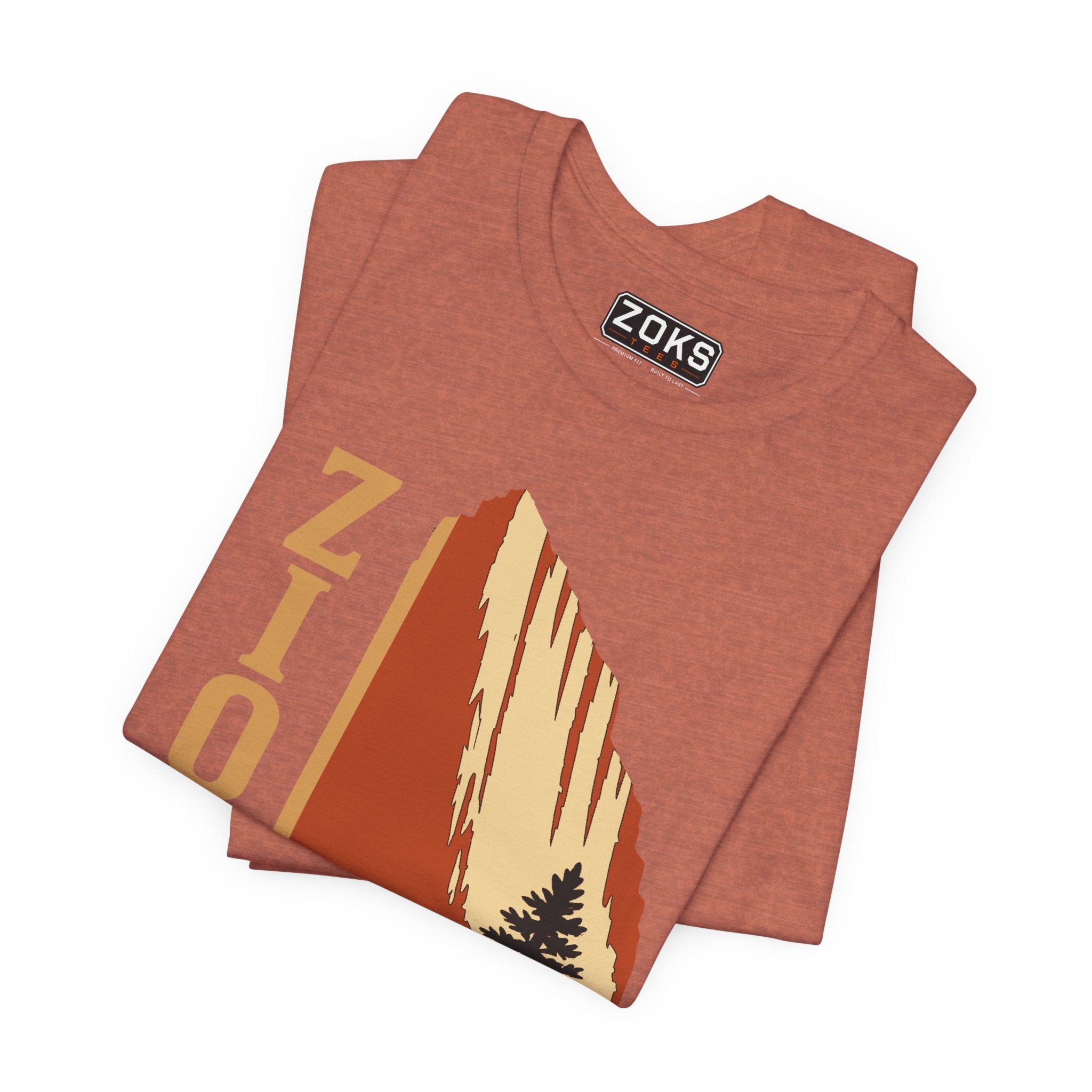 Zion National Park Vintage Sunset T-Shirt — Retro Hiking Tee