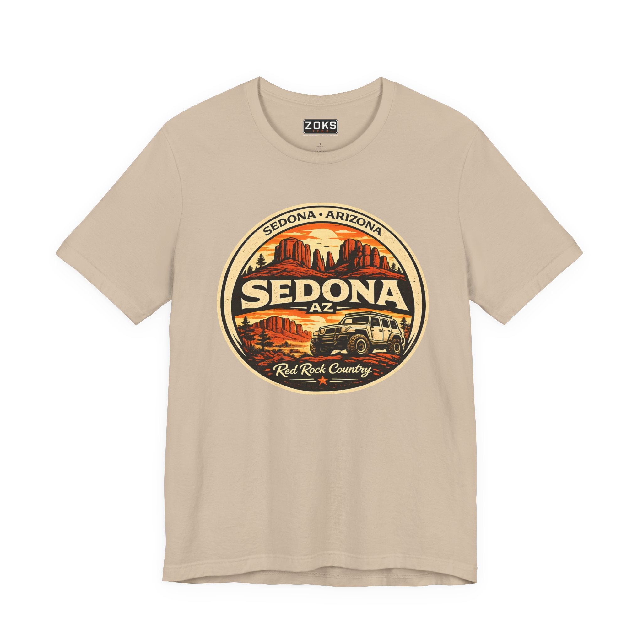 Sedona AZ Vintage Jeep T-Shirt — Red Rock Country Souvenir Tee