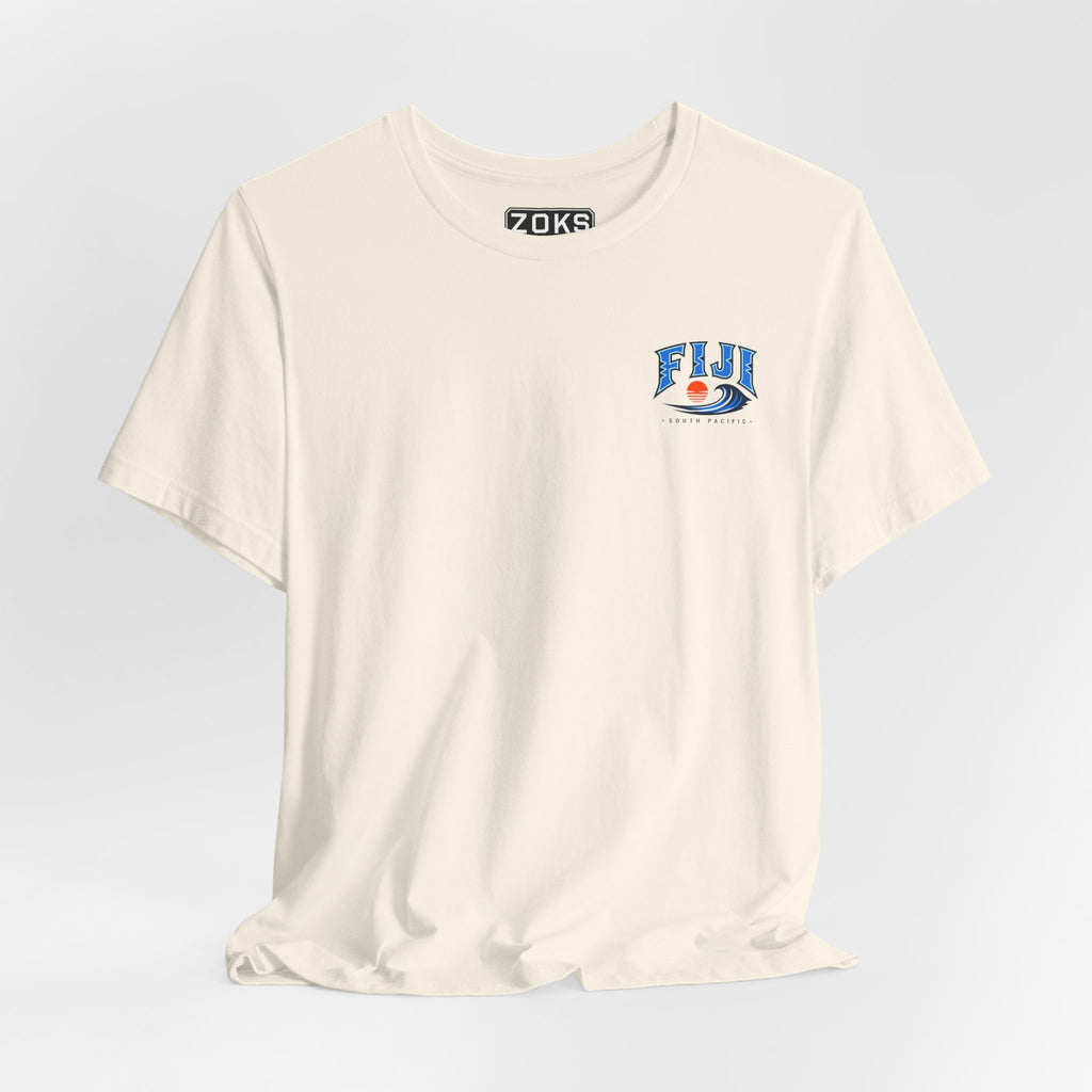 FIJI South Pacific Surf Tee – Premium Island Wave Graphic Shirt (Front & Back Print)