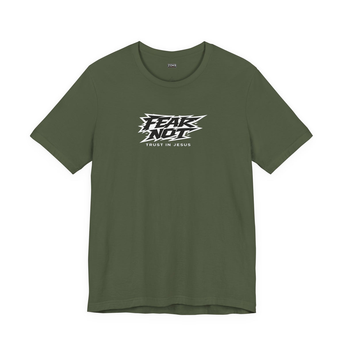 Fear Not - Trust in Jesus T-Shirt — Vintage Olive Christian Tee