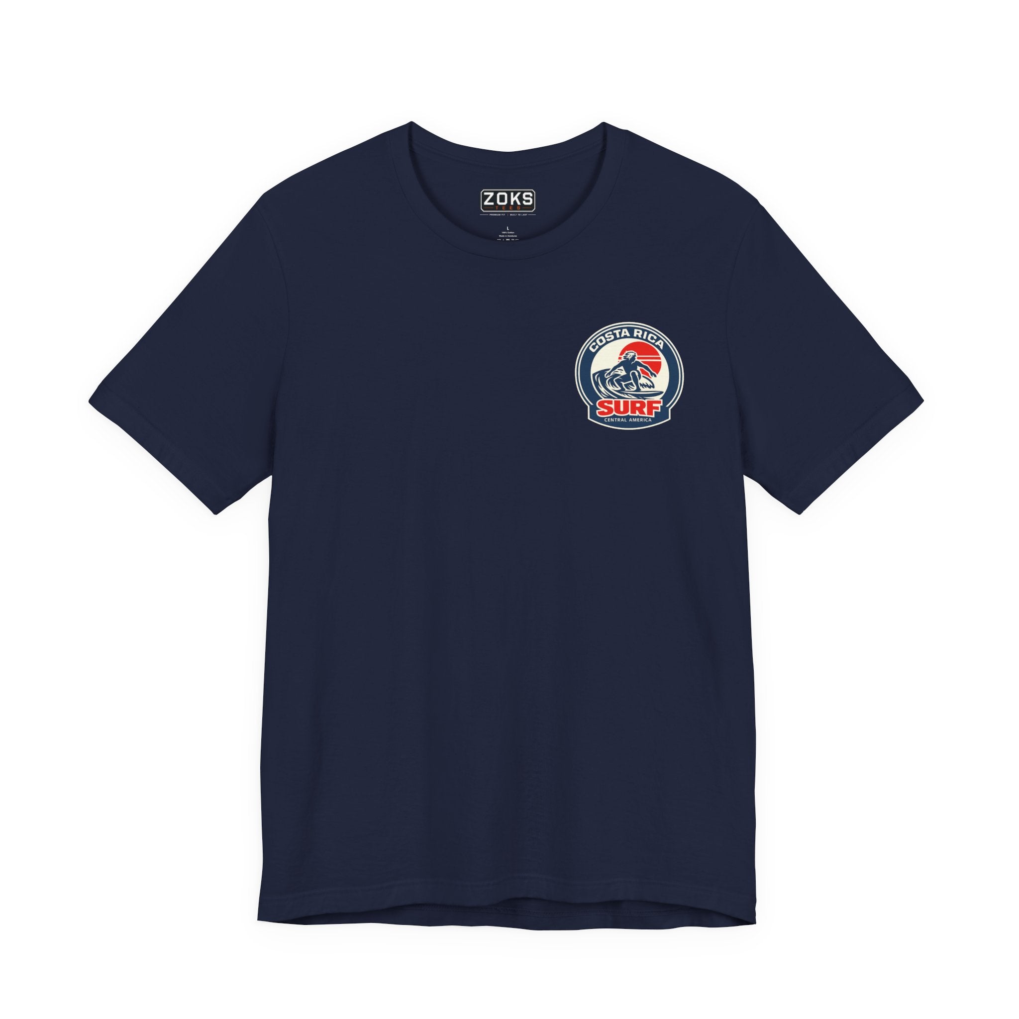 Costa Rica Surf Vintage Graphic Tee — Retro Surfer T-Shirt