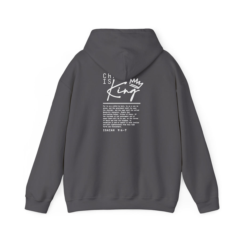 Christ is King Hoodie — Isaiah 9:6-7 Bible Verse Christian Sweatshirt