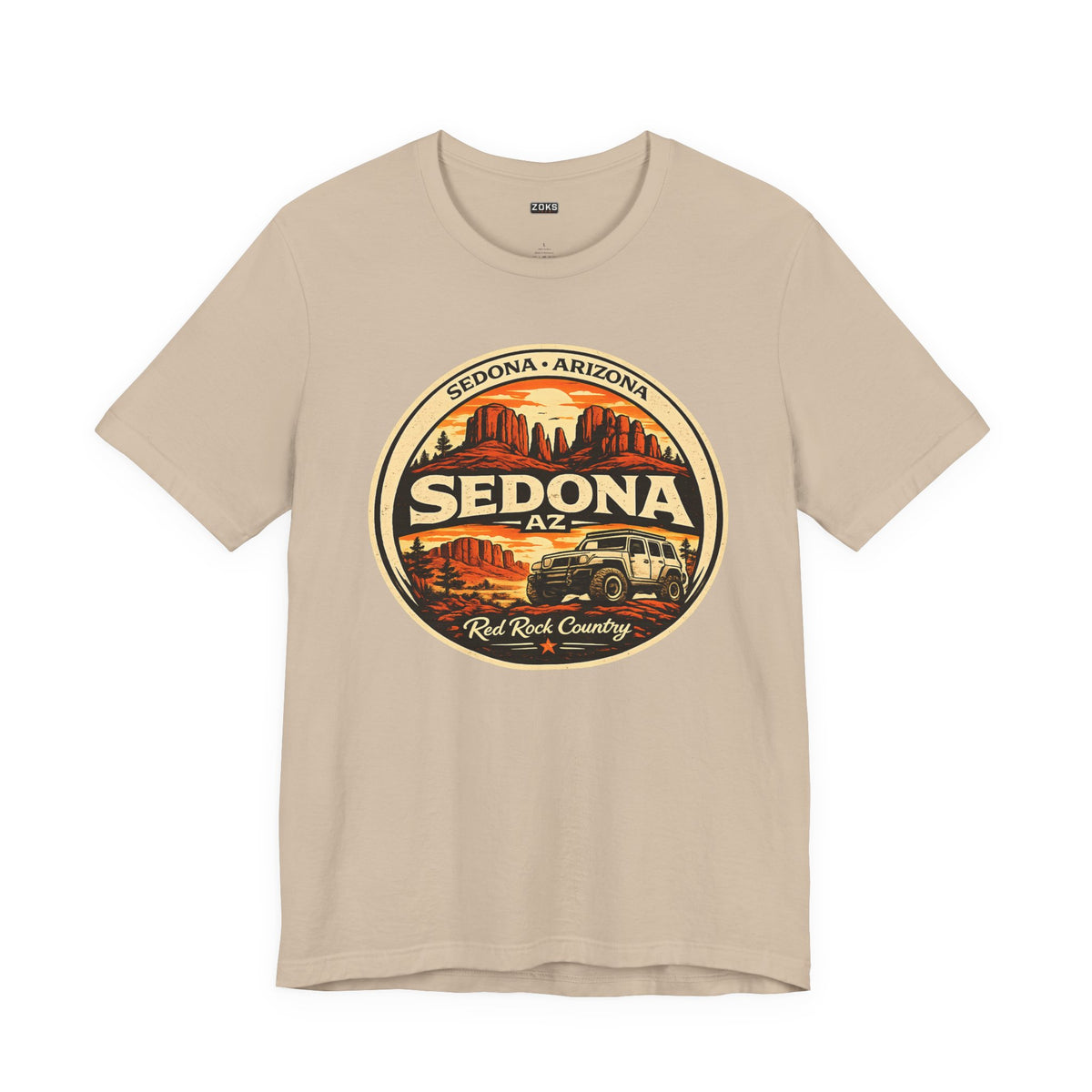 Sedona AZ Vintage Jeep T-Shirt — Red Rock Country Souvenir Tee