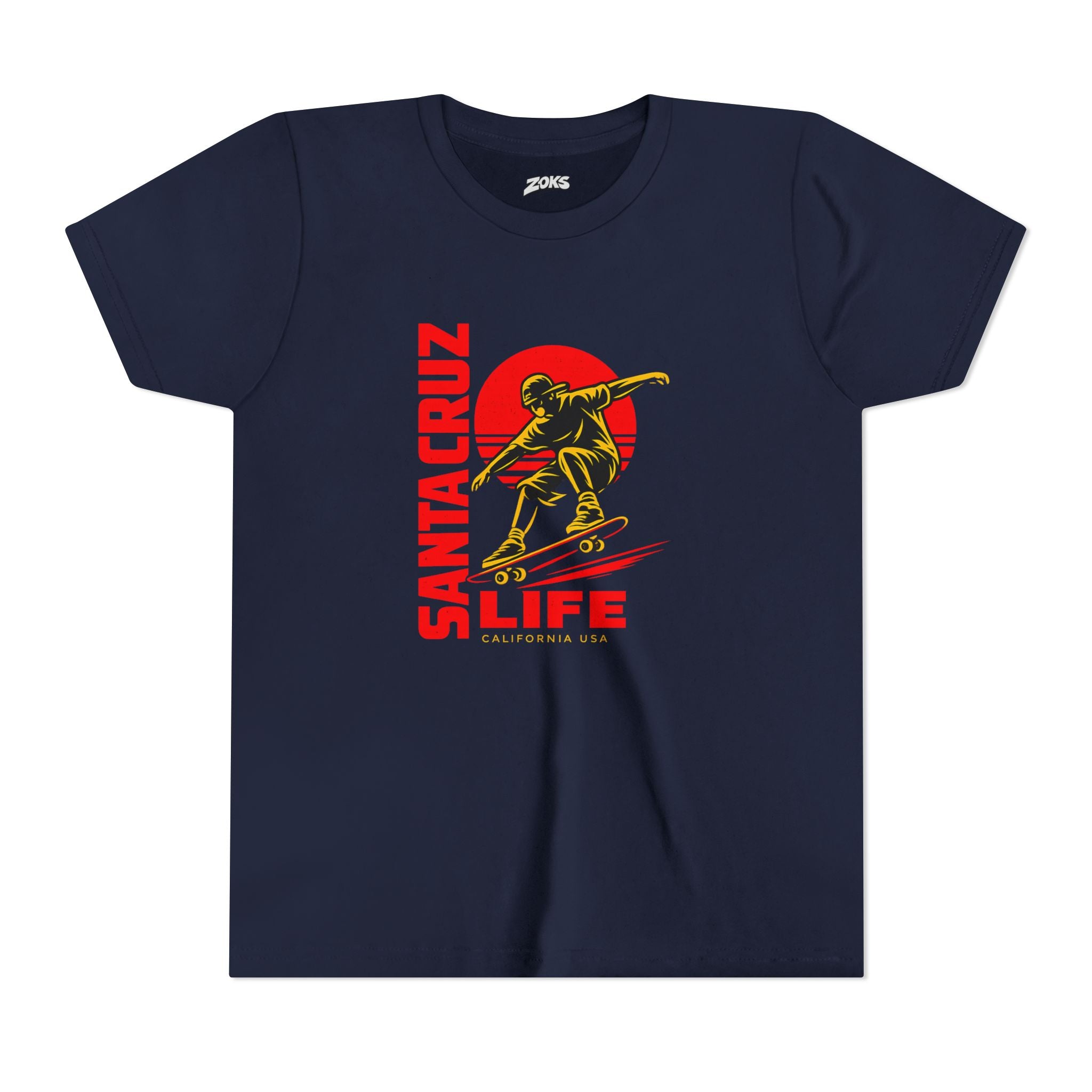 Santa Cruz Skateboard Youth Tee – “Santa Cruz Life” Graphic Shirt