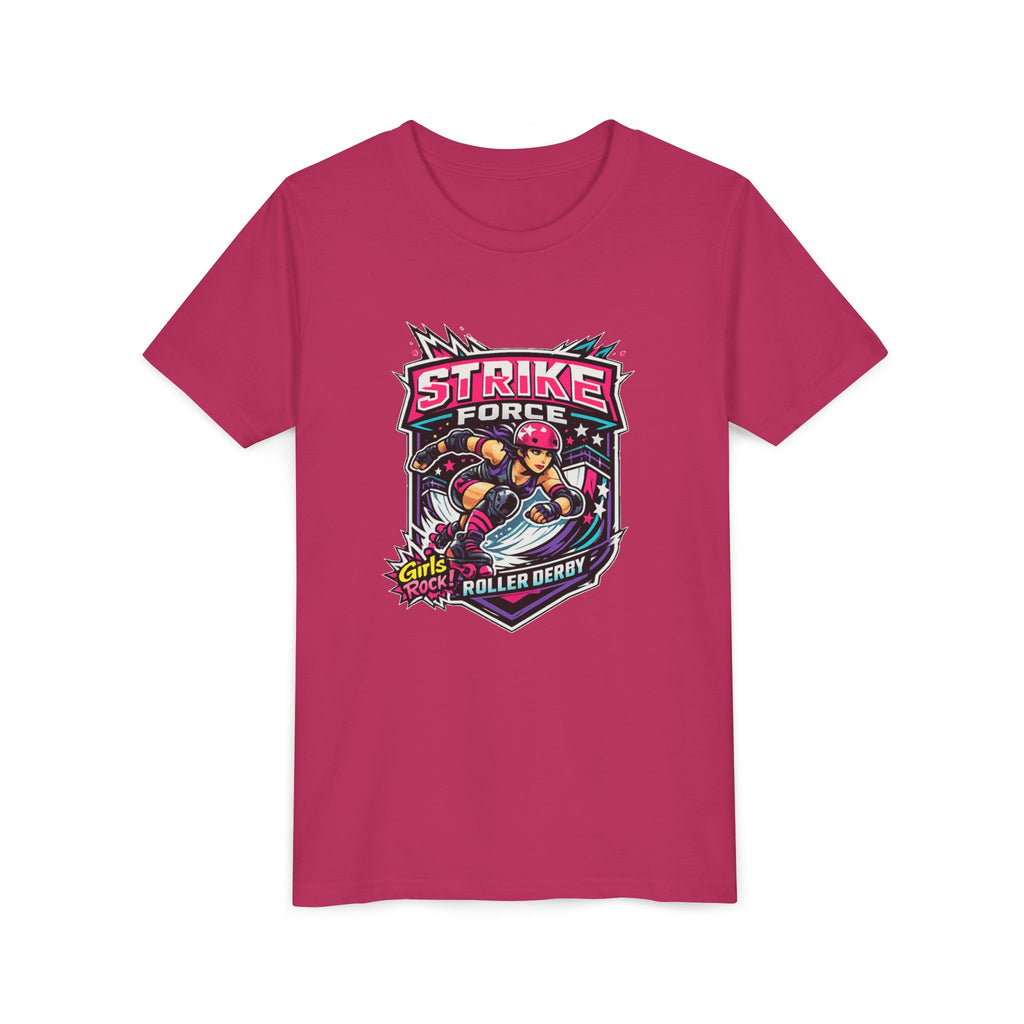 Strike Force Roller Derby Youth Tee — Kids' Roller Derby Graphic Shirt