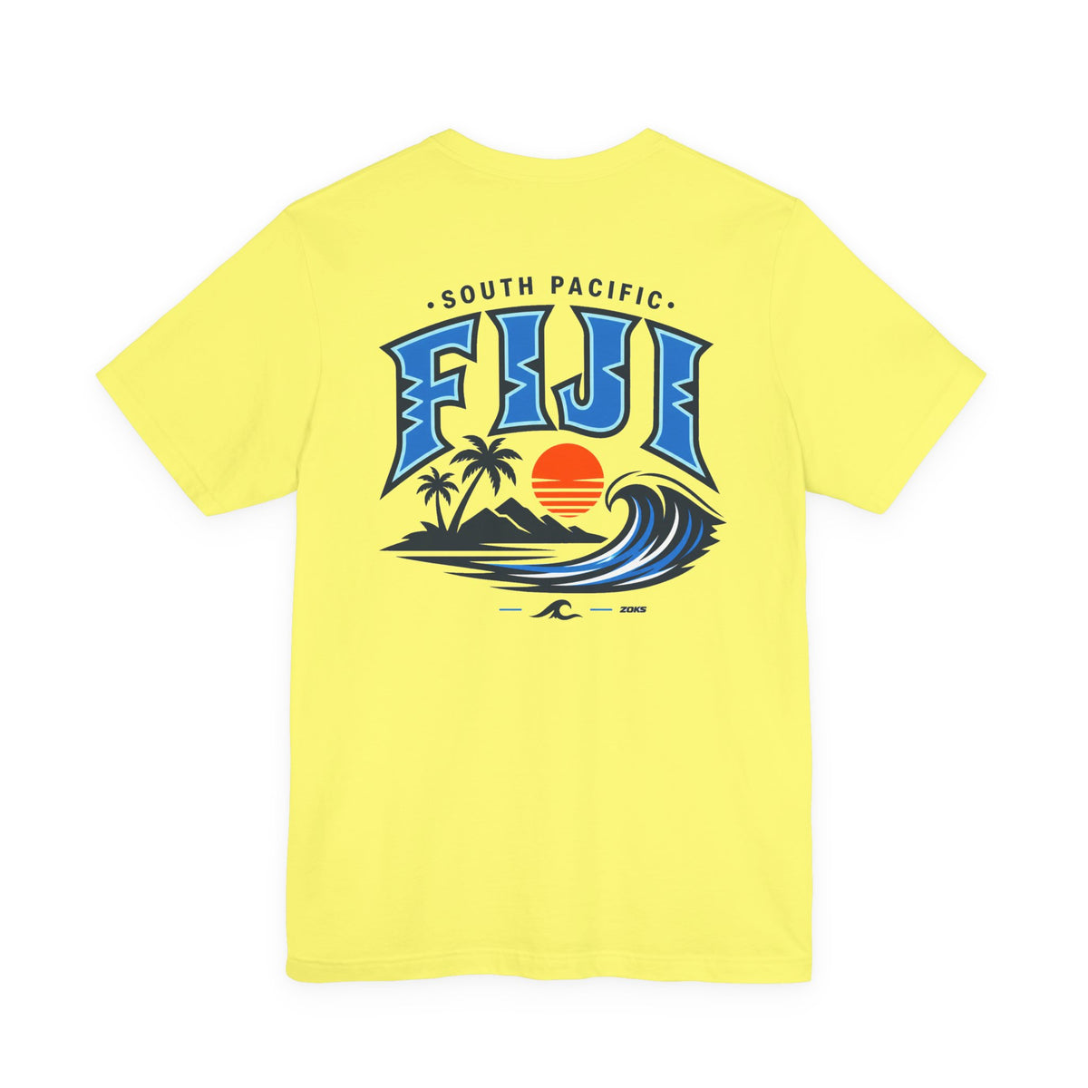 FIJI South Pacific Surf Tee – Premium Island Wave Graphic Shirt (Front & Back Print)