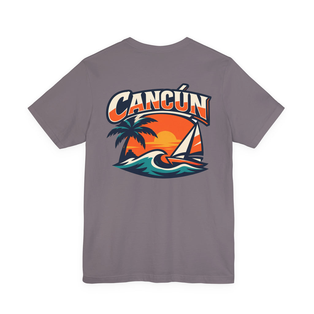 Cancún Sunset Sail Tee — Tropical Beach Vacation T-Shirt