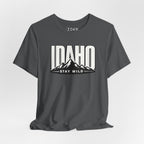 Idaho 'Stay Wild' Mountain State T-Shirt — Outdoor Adventure Tee