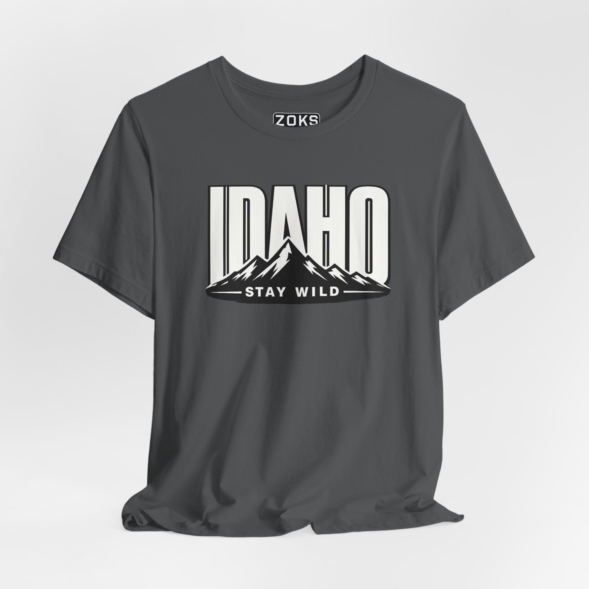 Idaho 'Stay Wild' Mountain State T-Shirt — Outdoor Adventure Tee