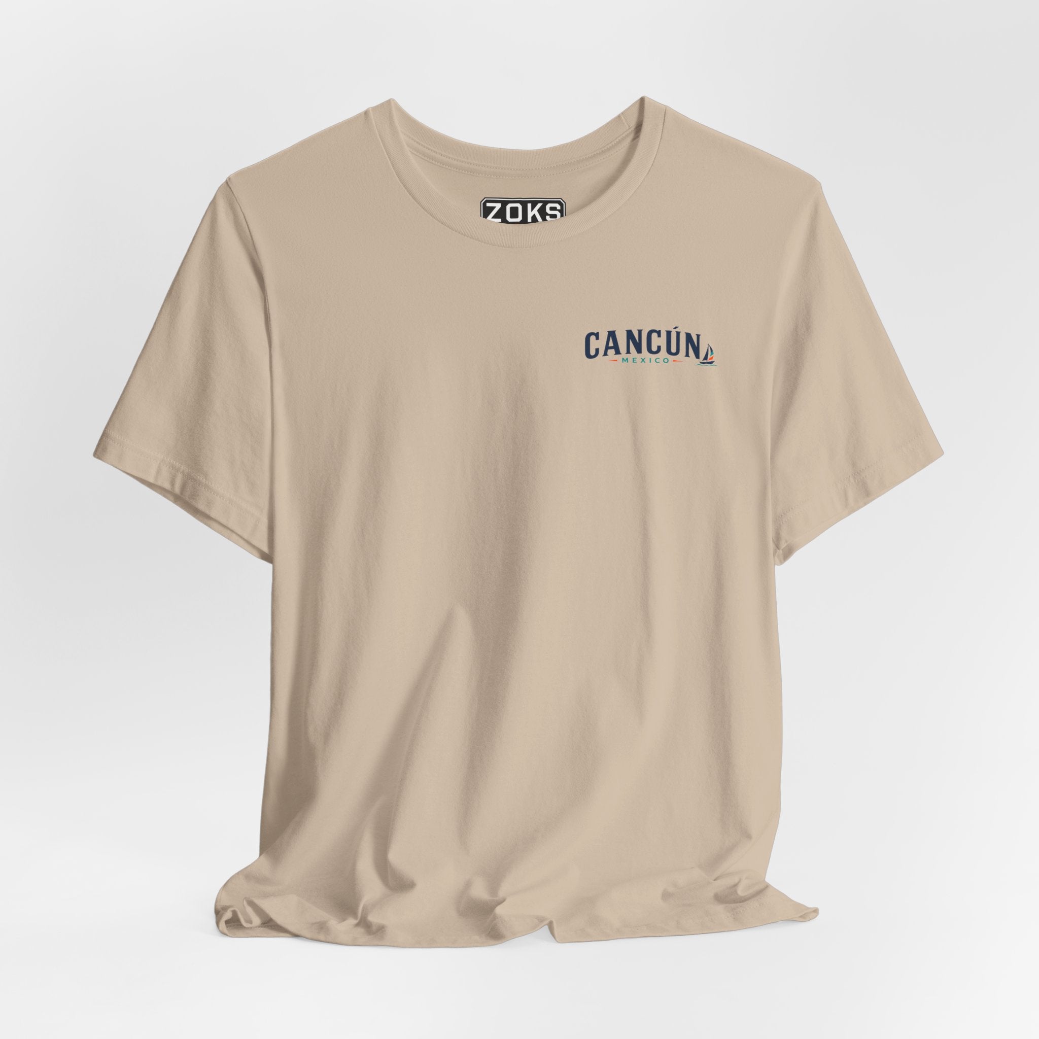 Cancún Mexico Sunset Sail T-Shirt — Beach Vacation Tee