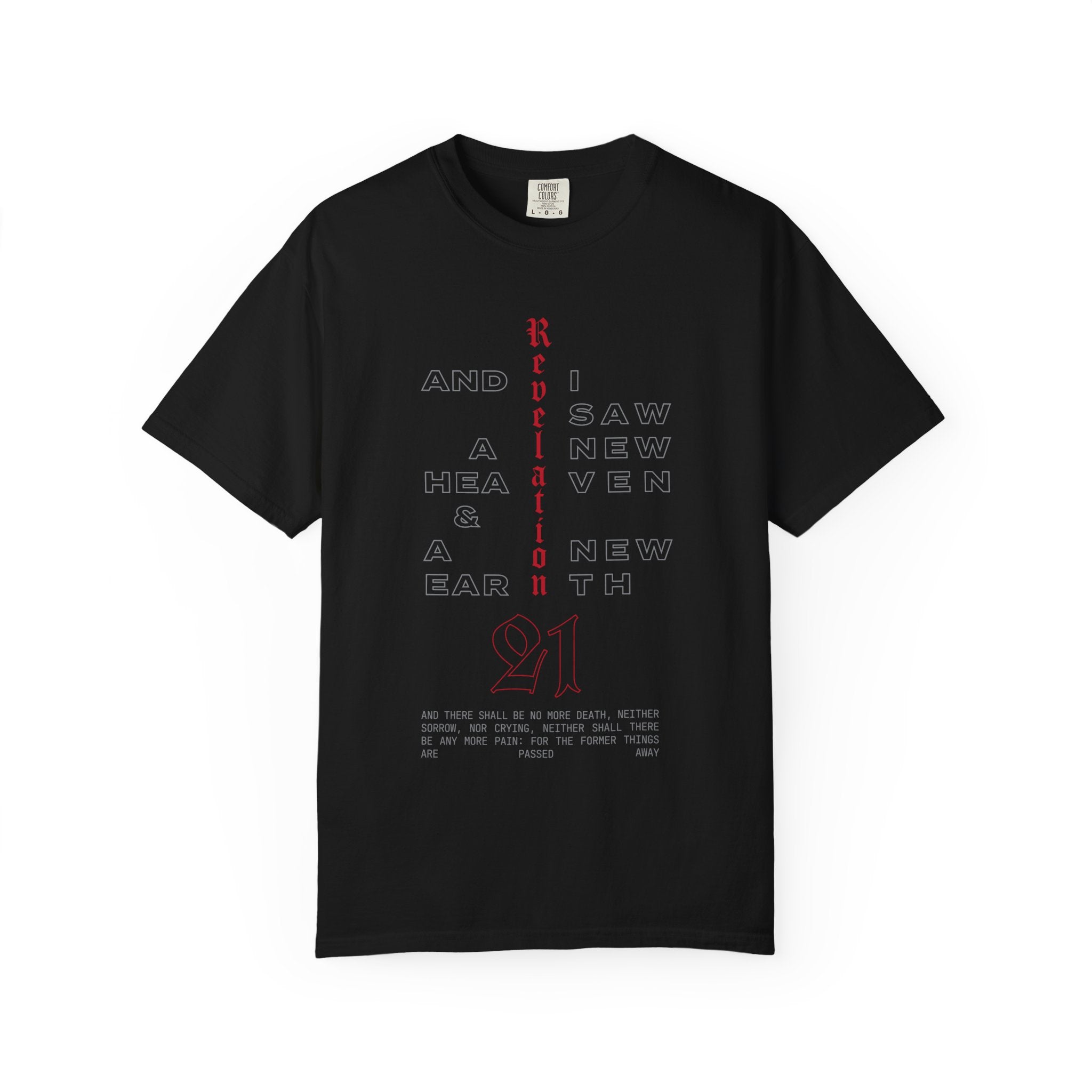 Revelation 21 Scripture Christian T-Shirt — Faith Verse Tee