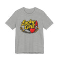 Lucky Girl Tee — Vintage Red Shoe Graphic T-Shirt