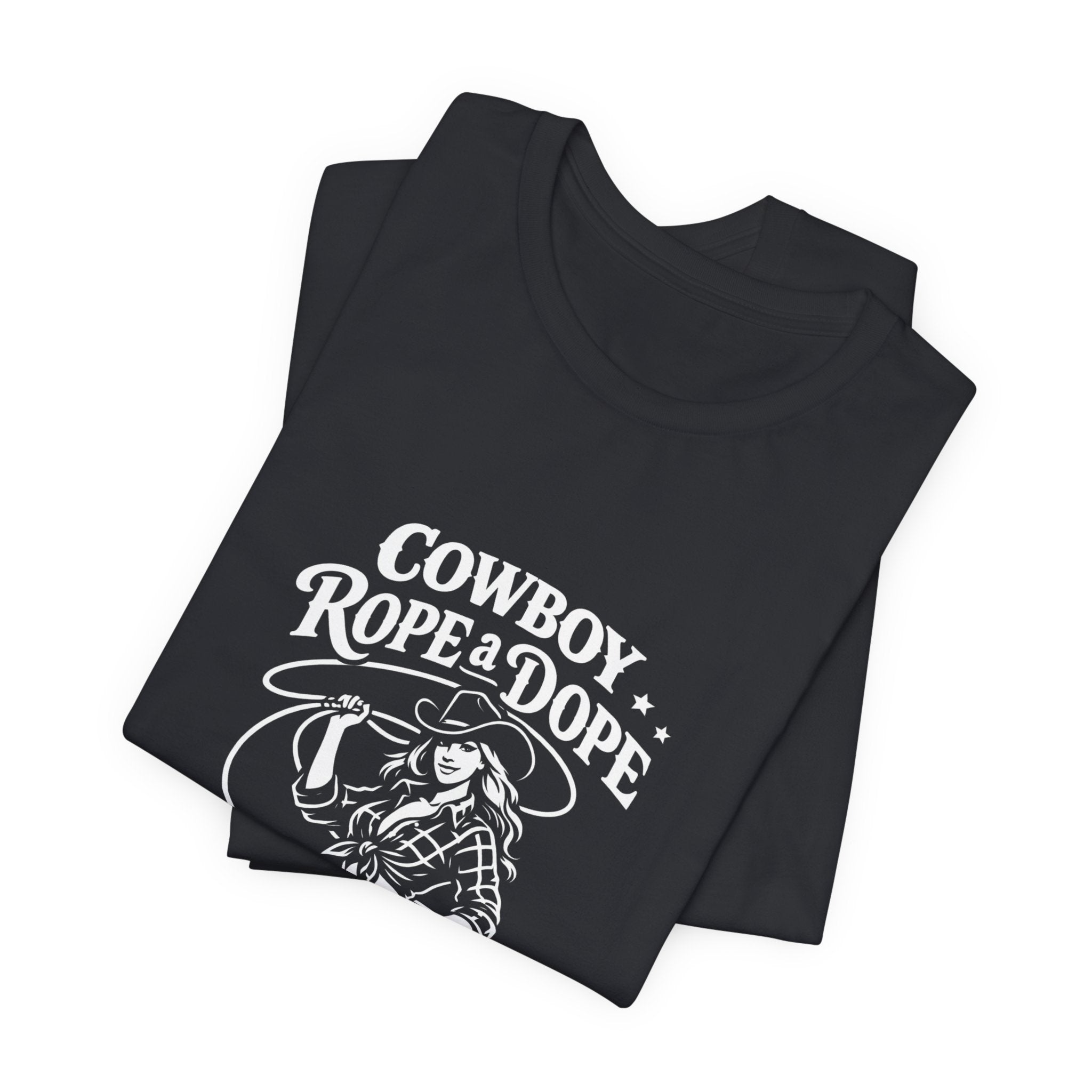 Cowboy Rope a Dope Graphic Tee — Retro Cowgirl Western T‑Shirt