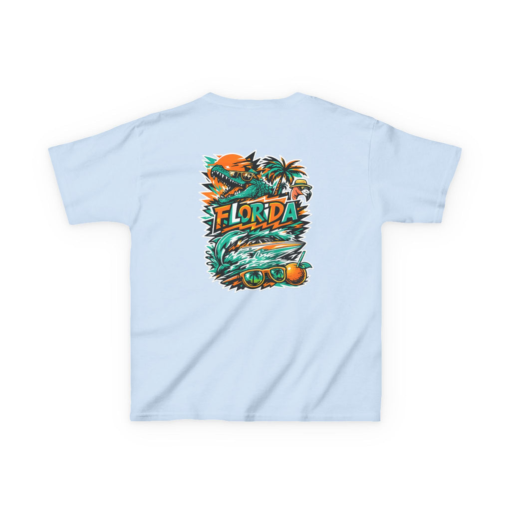 Kids Tropical Beach Surf T-Shirt — Florida Vacation Tee