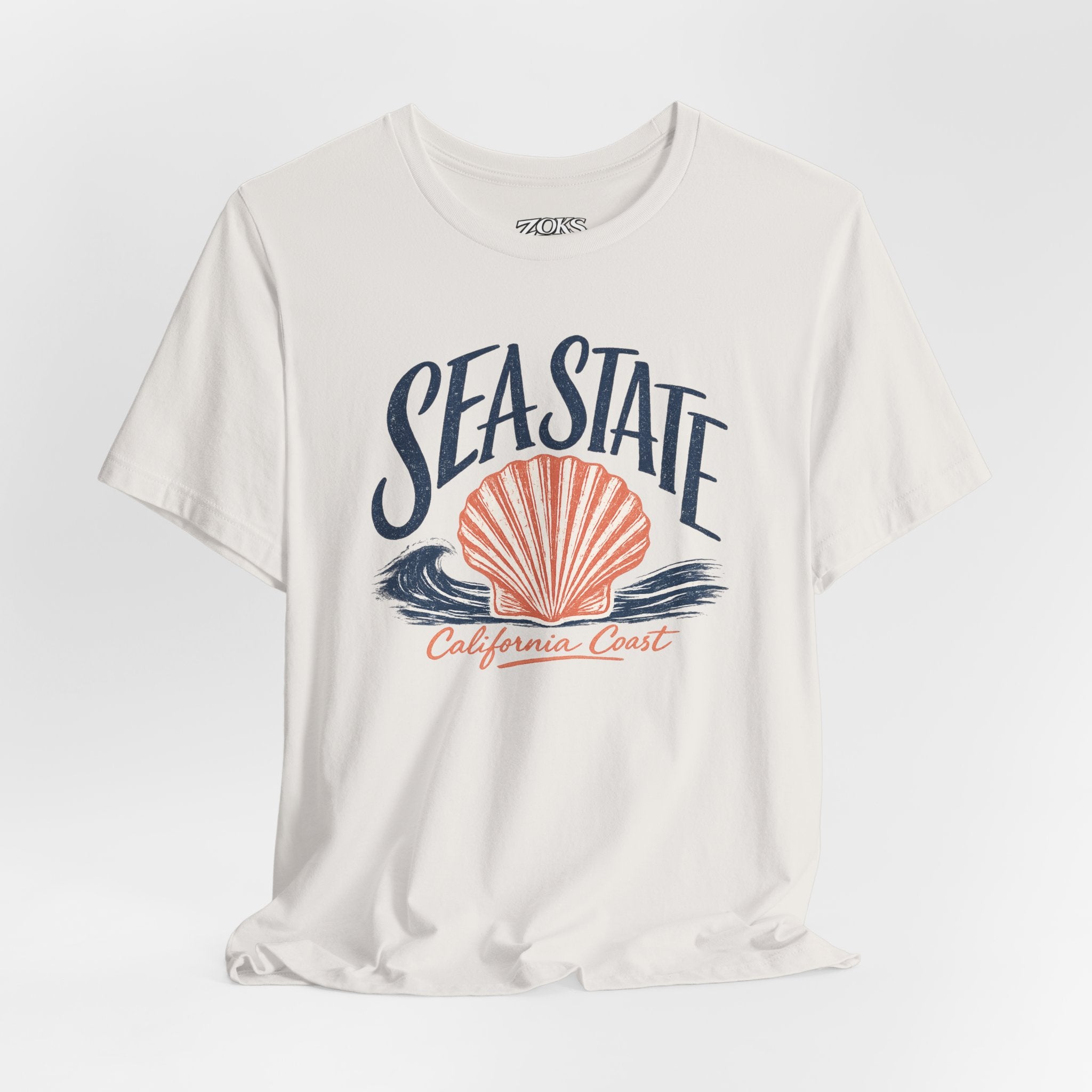 California Coast Shell Tee — Women's Sea State Graphic T-Shirt
