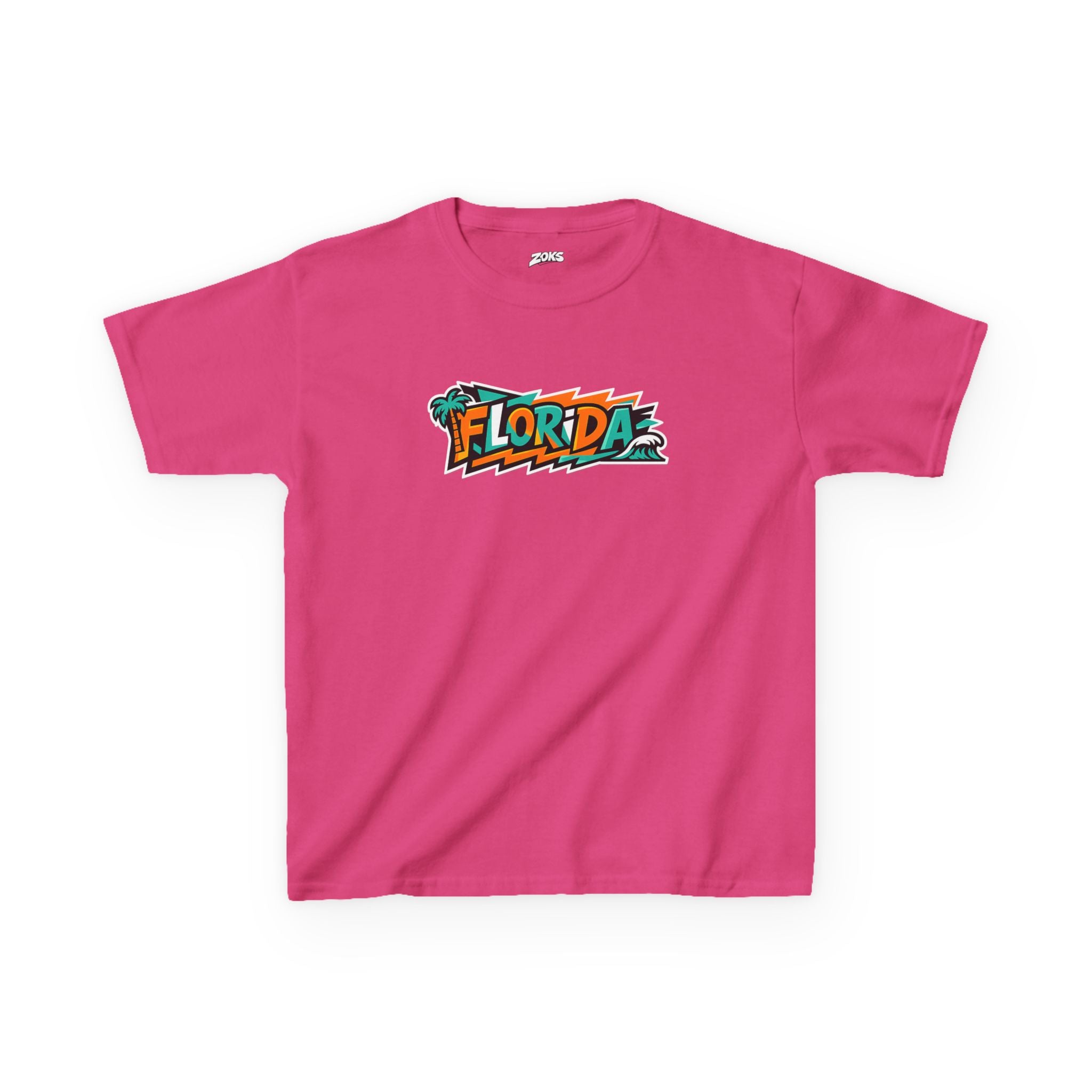 Kids Tropical Beach Surf T-Shirt — Florida Vacation Tee