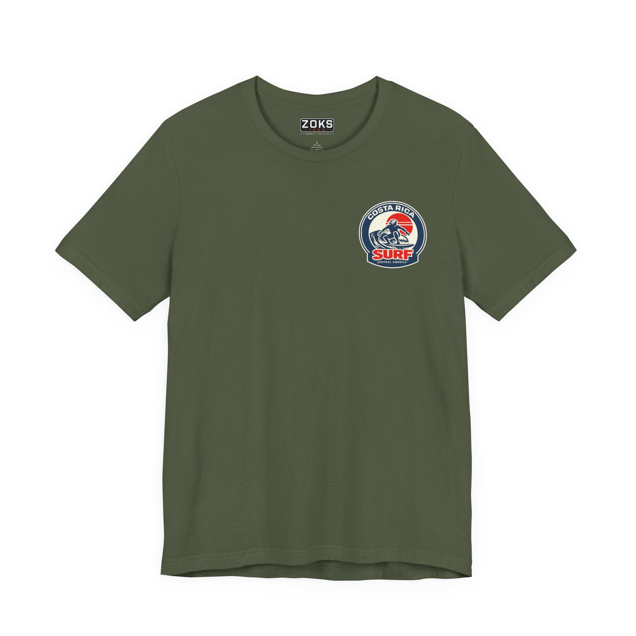 Costa Rica Surf Vintage Graphic Tee — Retro Surfer T-Shirt