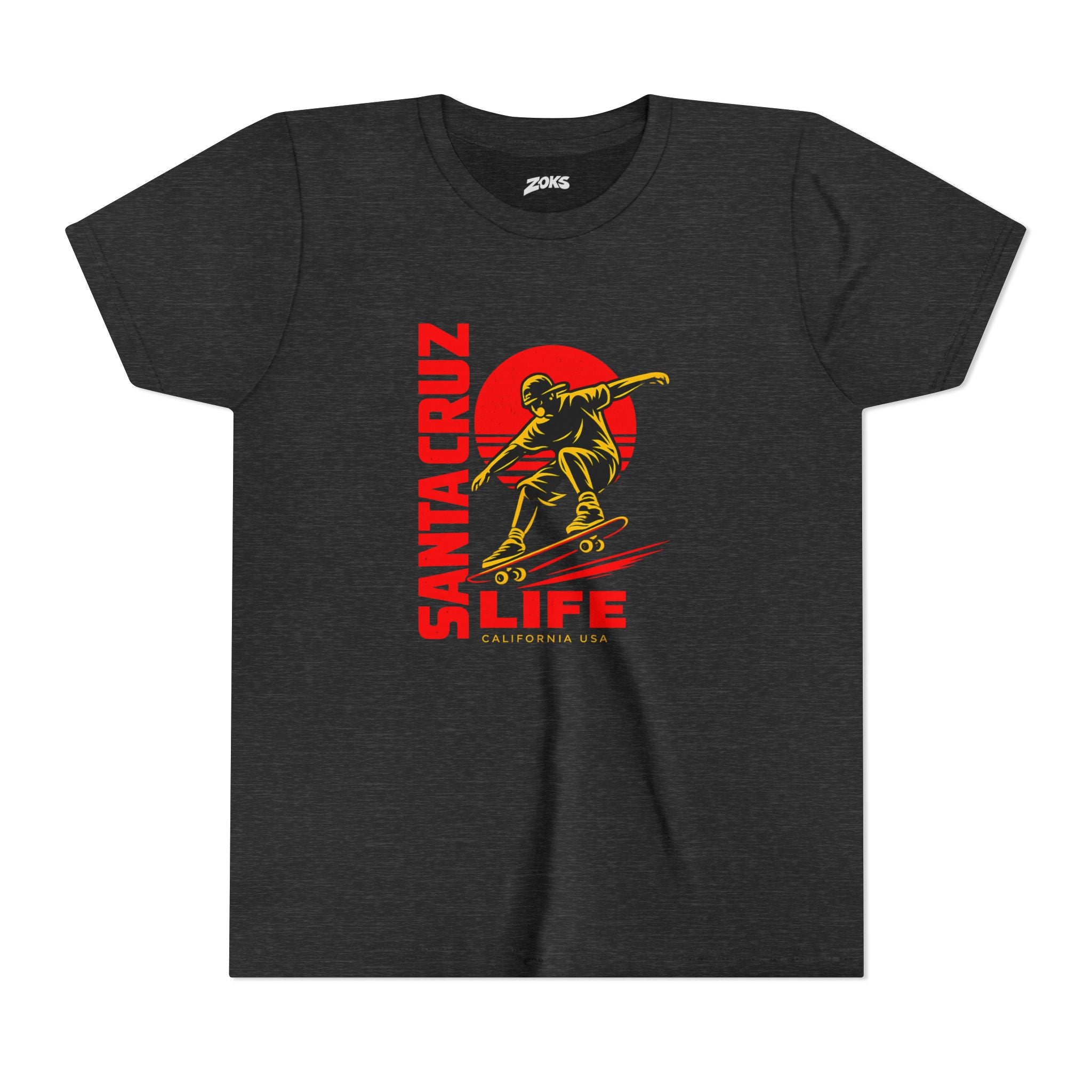 Santa Cruz Skateboard Youth Tee – “Santa Cruz Life” Graphic Shirt