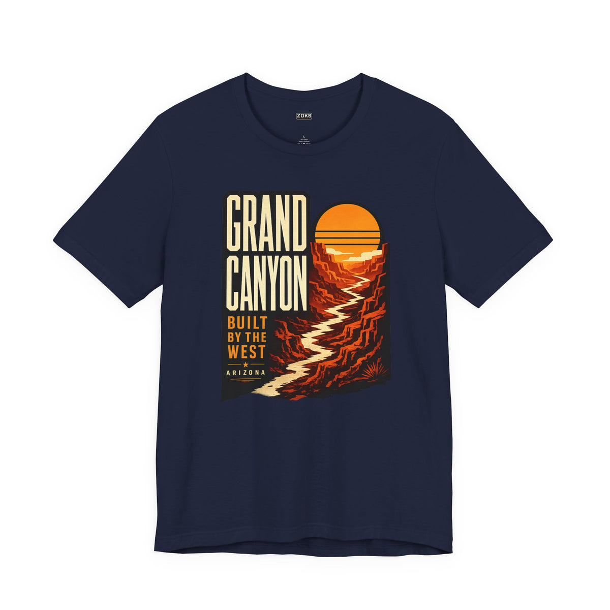 Grand Canyon Vintage Sunset T-Shirt — "Built by the West" Retro Travel Tee