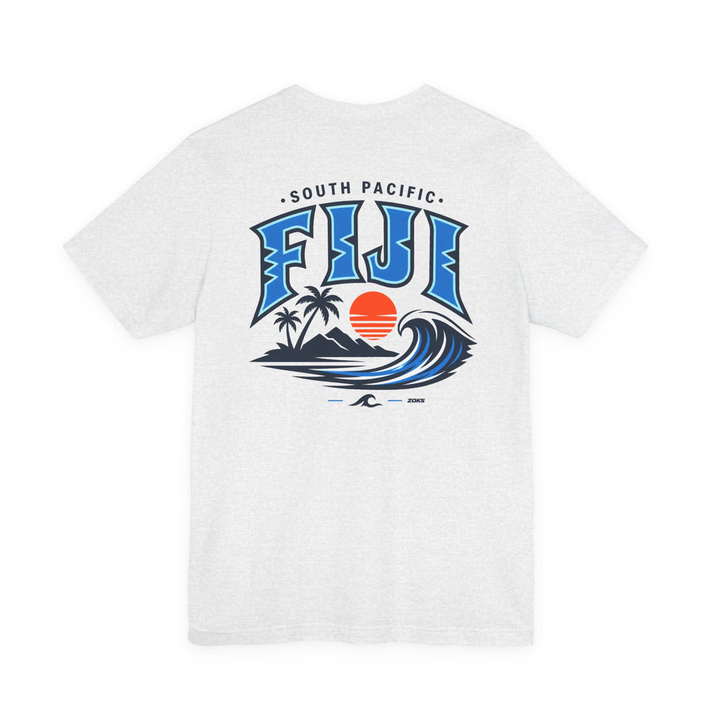 FIJI South Pacific Surf Tee – Premium Island Wave Graphic Shirt (Front & Back Print)