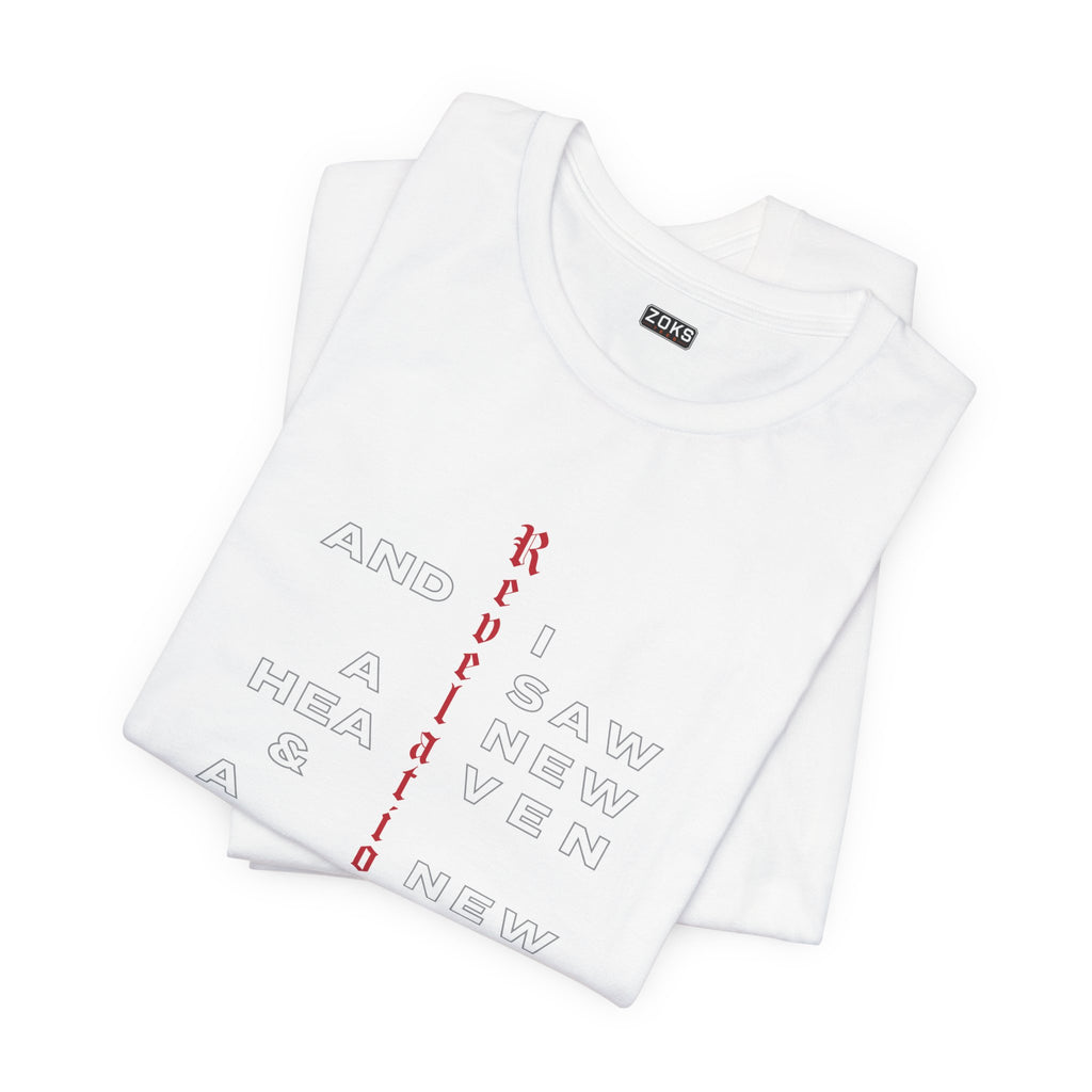 Revelation 21 Scripture Christian T-Shirt — Faith Verse Tee