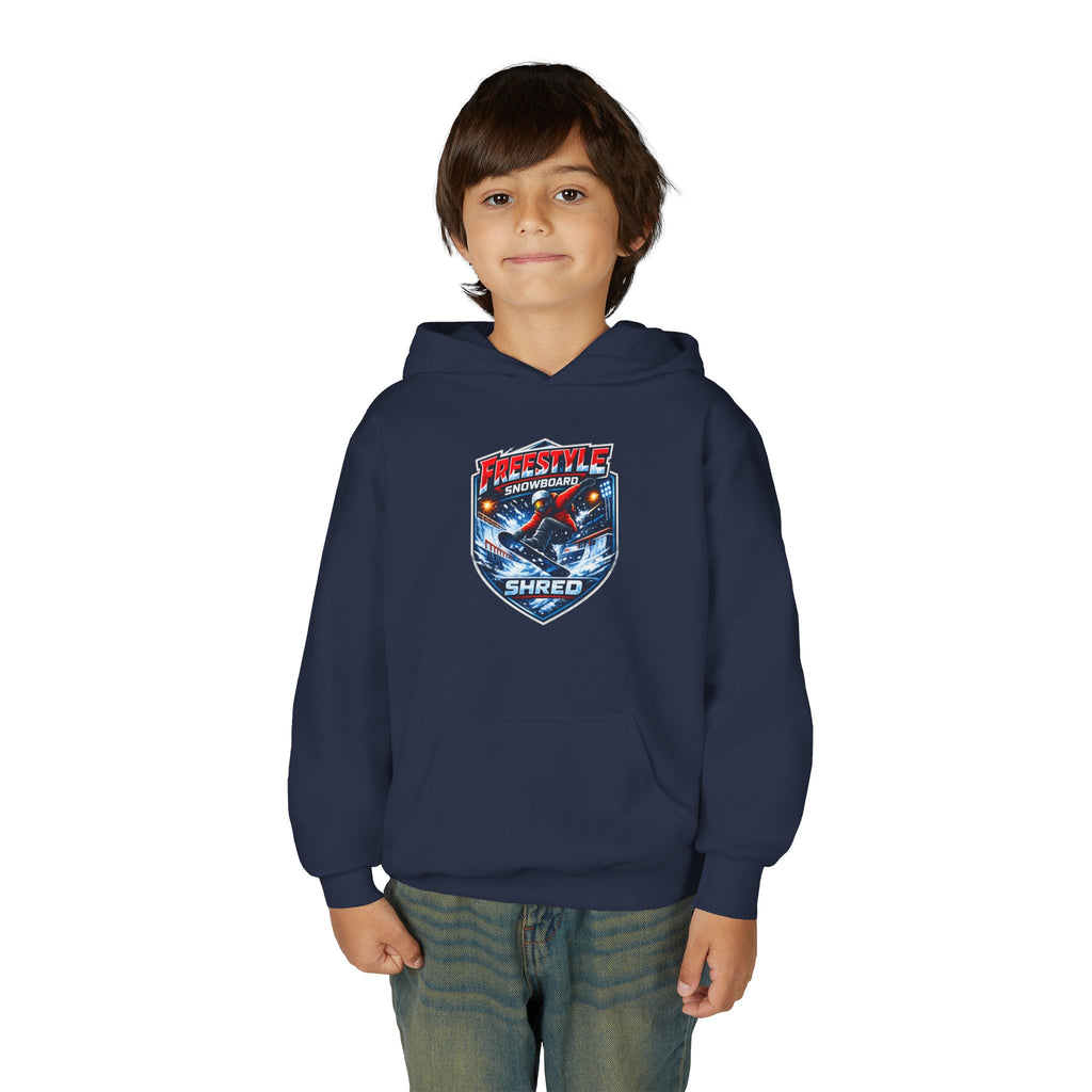 Youth Snowboard Hoodie — Freestyle Snowboarding Graphic Pullover