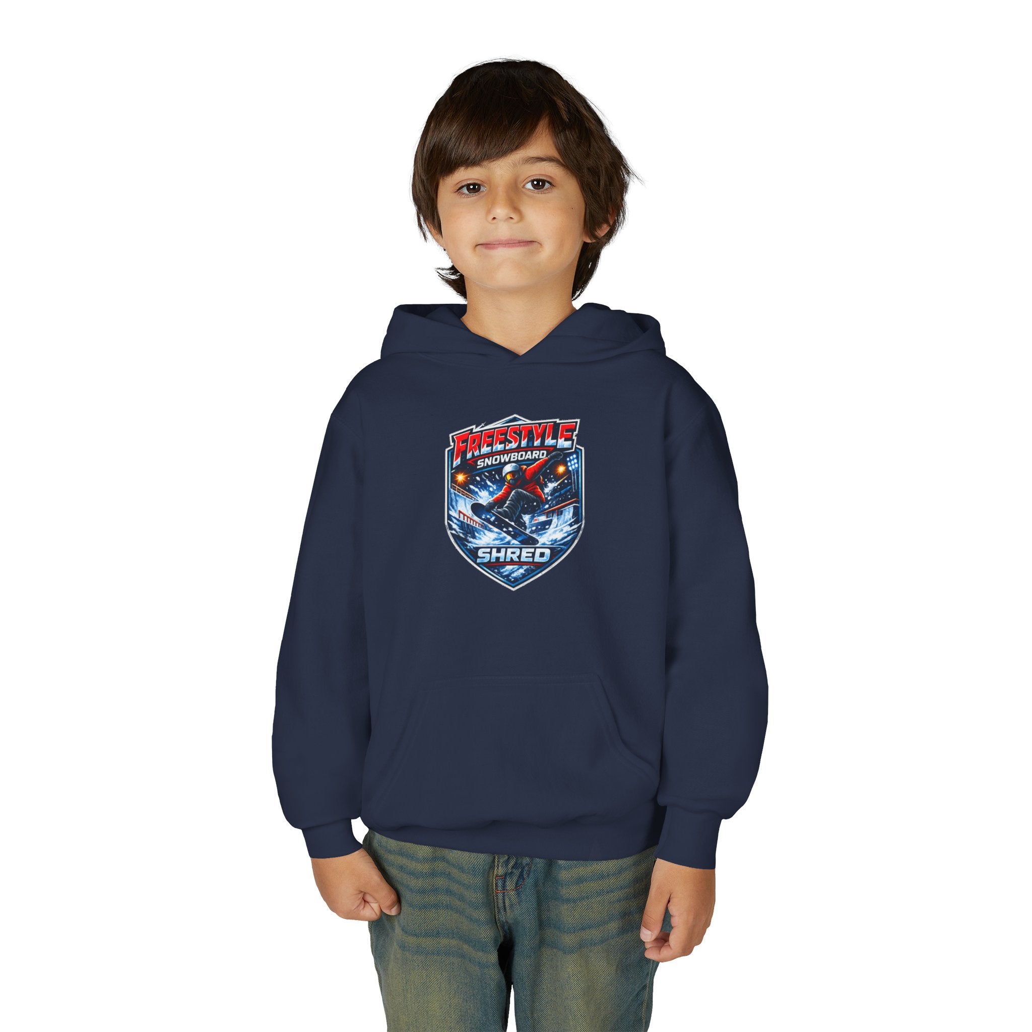 Youth Snowboard Hoodie — Freestyle Snowboarding Graphic Pullover