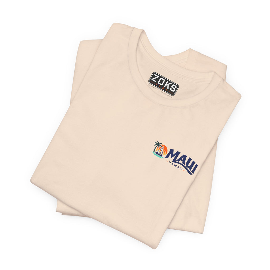 Maui Sail Sunset T-Shirt — Hawaii Palm Beach Vacation Tee