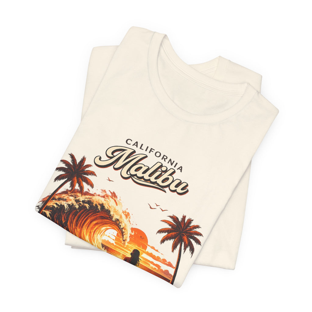 Malibu Surf Sunset T-Shirt — California Surfing Tee