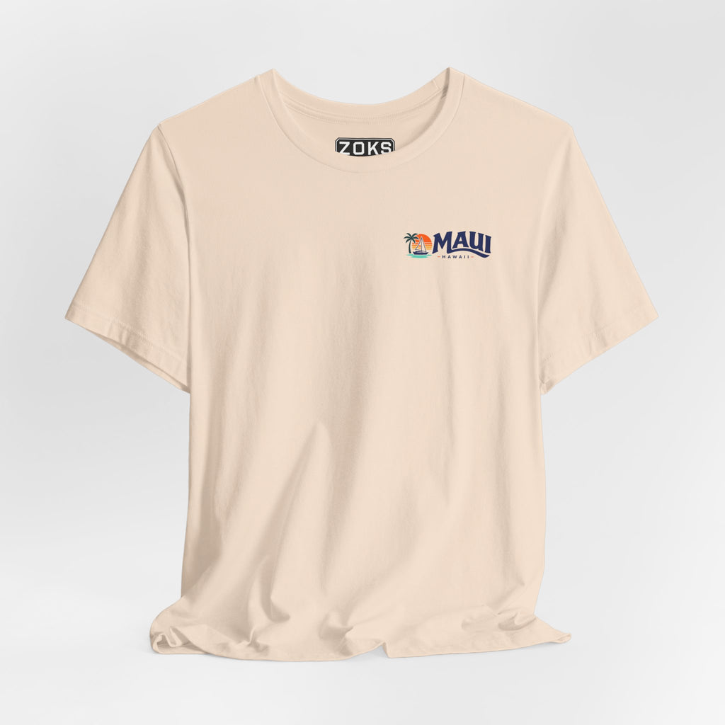 Maui Sail Sunset T-Shirt — Hawaii Palm Beach Vacation Tee