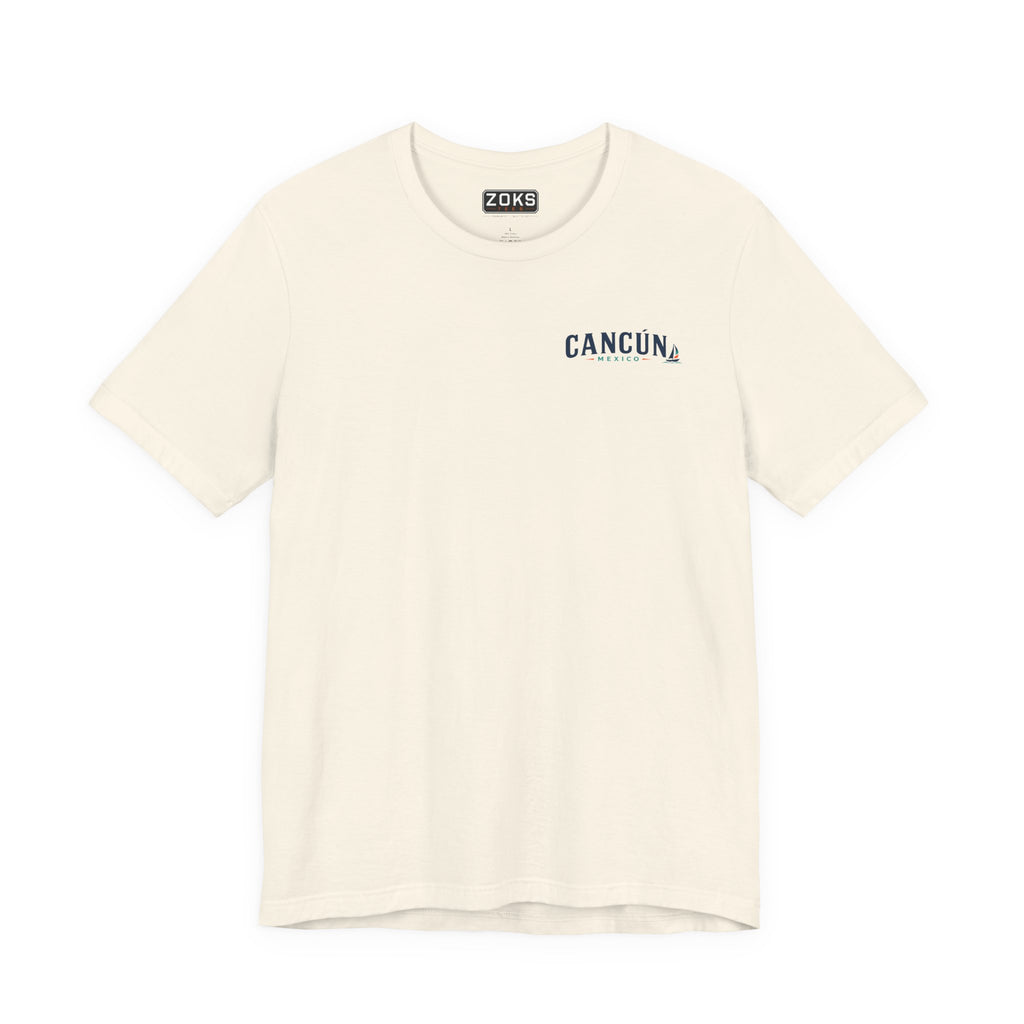 Cancún Mexico Sunset Sail T-Shirt — Beach Vacation Tee