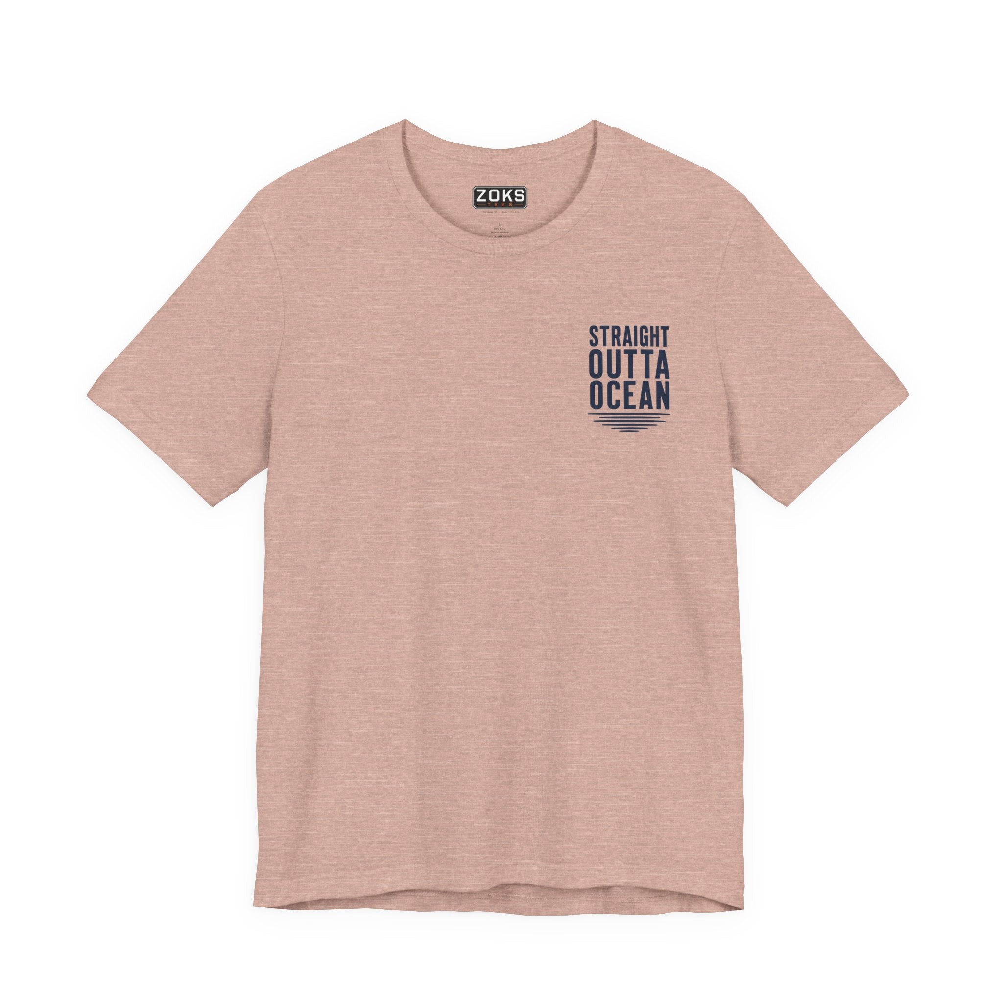 Straight Outta Ocean Retro Sunset Beach T-Shirt