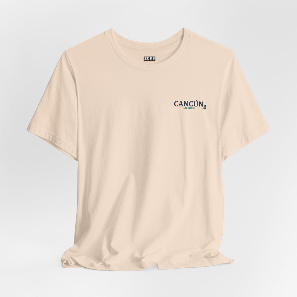 Cancún Mexico Sunset Sail T-Shirt — Beach Vacation Tee