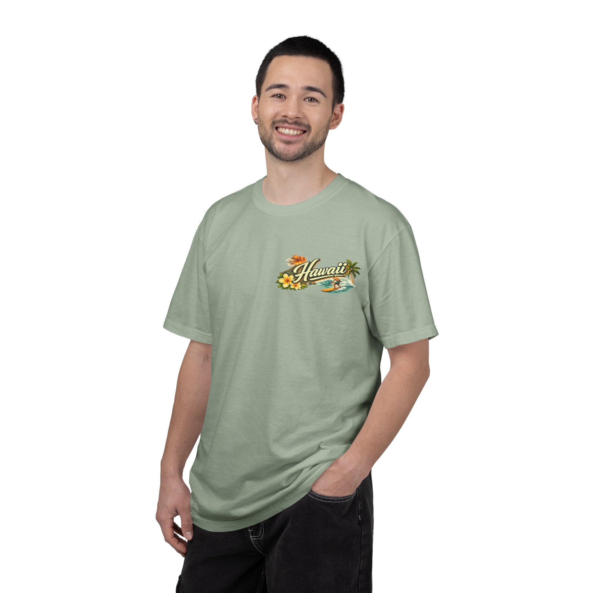Hawaii Vintage Postcard T-Shirt — Paradise of the Pacific Graphic