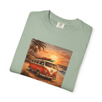 Vintage VW Bus Sunset T-Shirt — Retro Surf Camper Tee