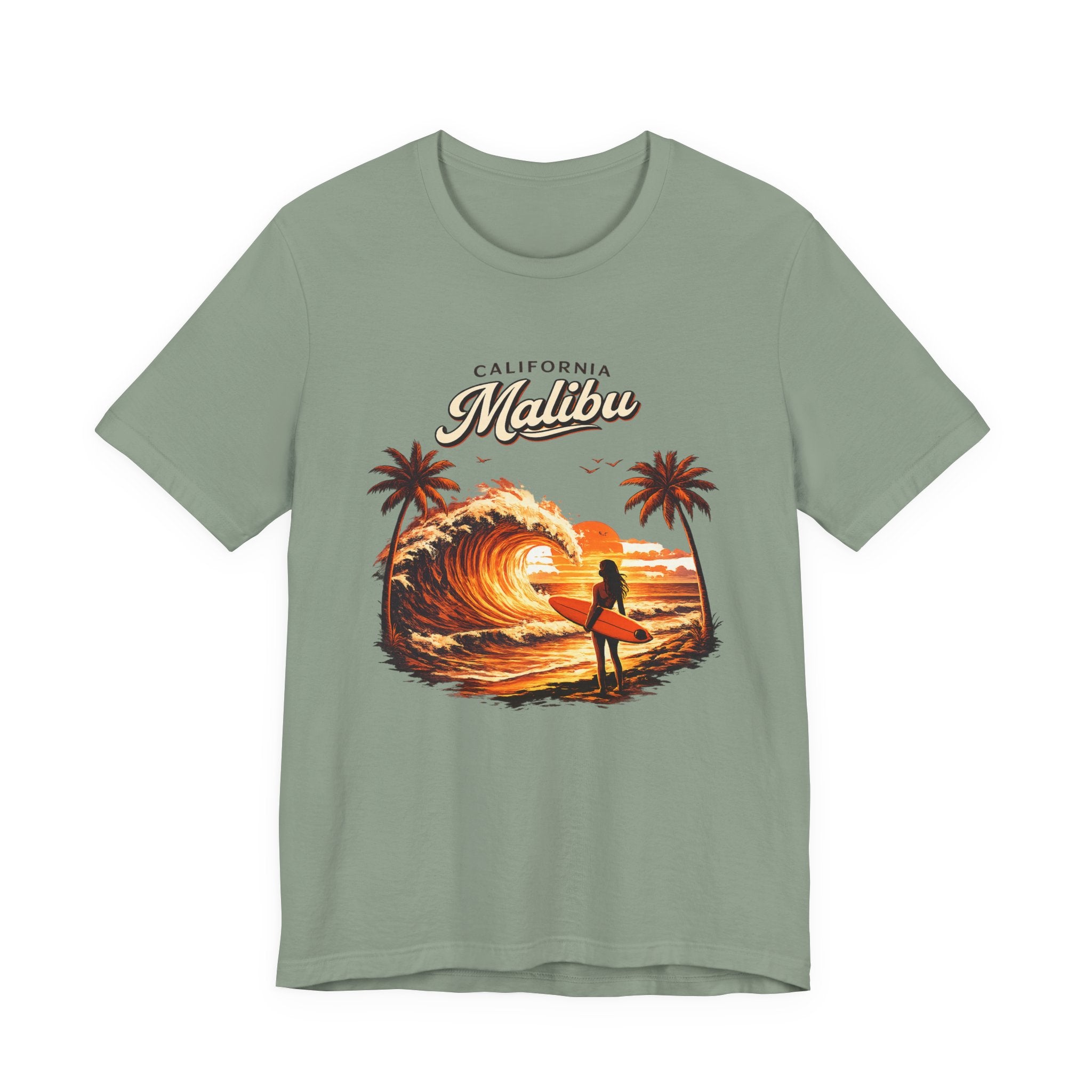 Malibu Surf Sunset T-Shirt — California Surfing Tee