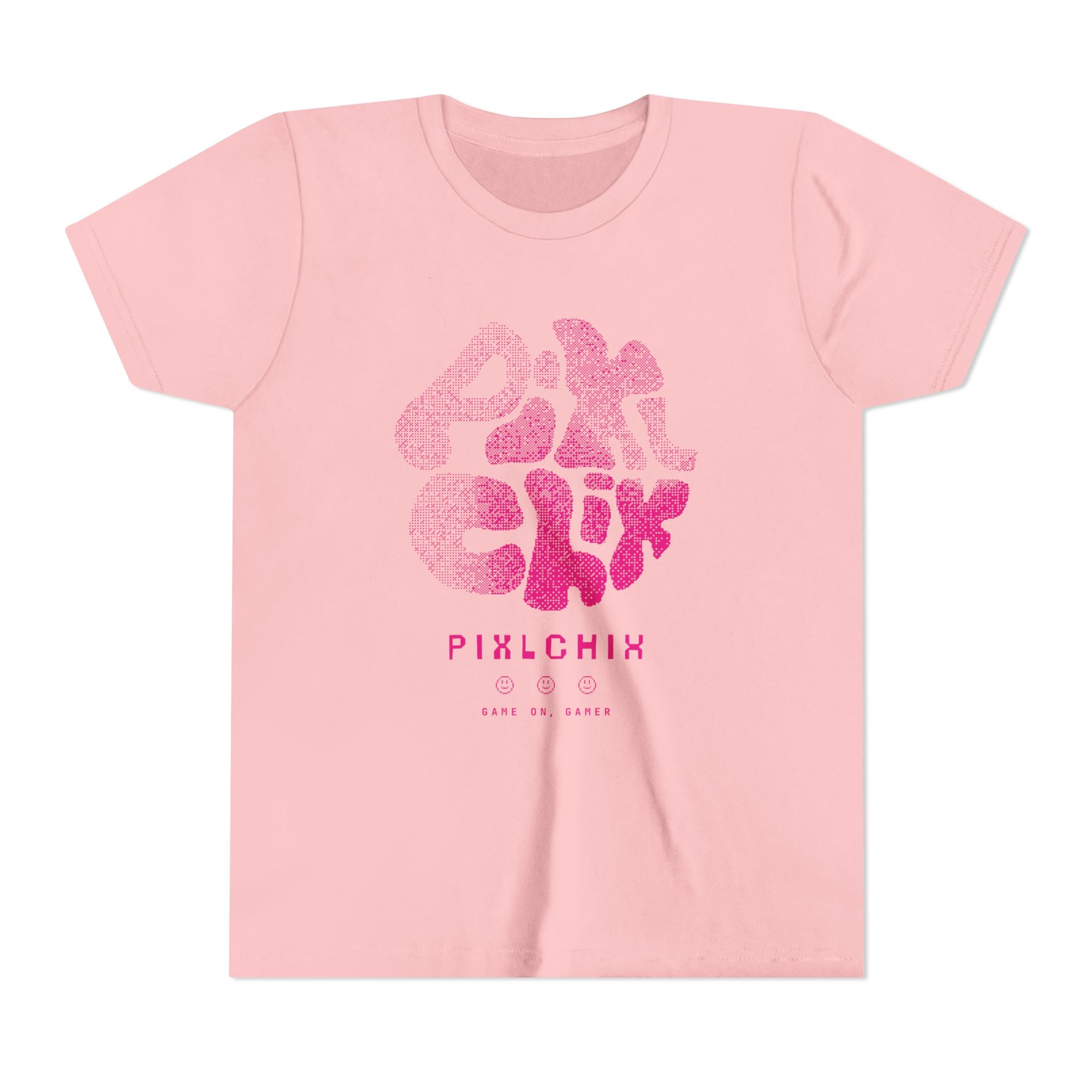 Pixlchix Retro Pink Girl's Youth Tee